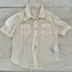 Roberto Cavalli Shirt for Girls, Size 6/122, Cotton/Silk